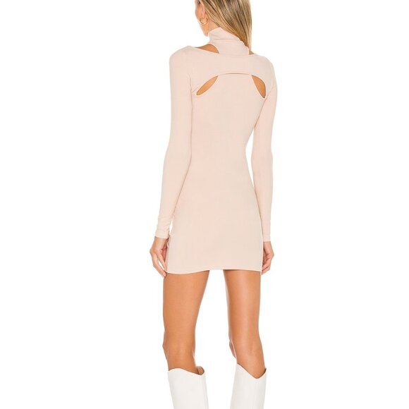 NWT h:ours Alyson Cut Out Dress in Beige XS - Picture 2 of 2